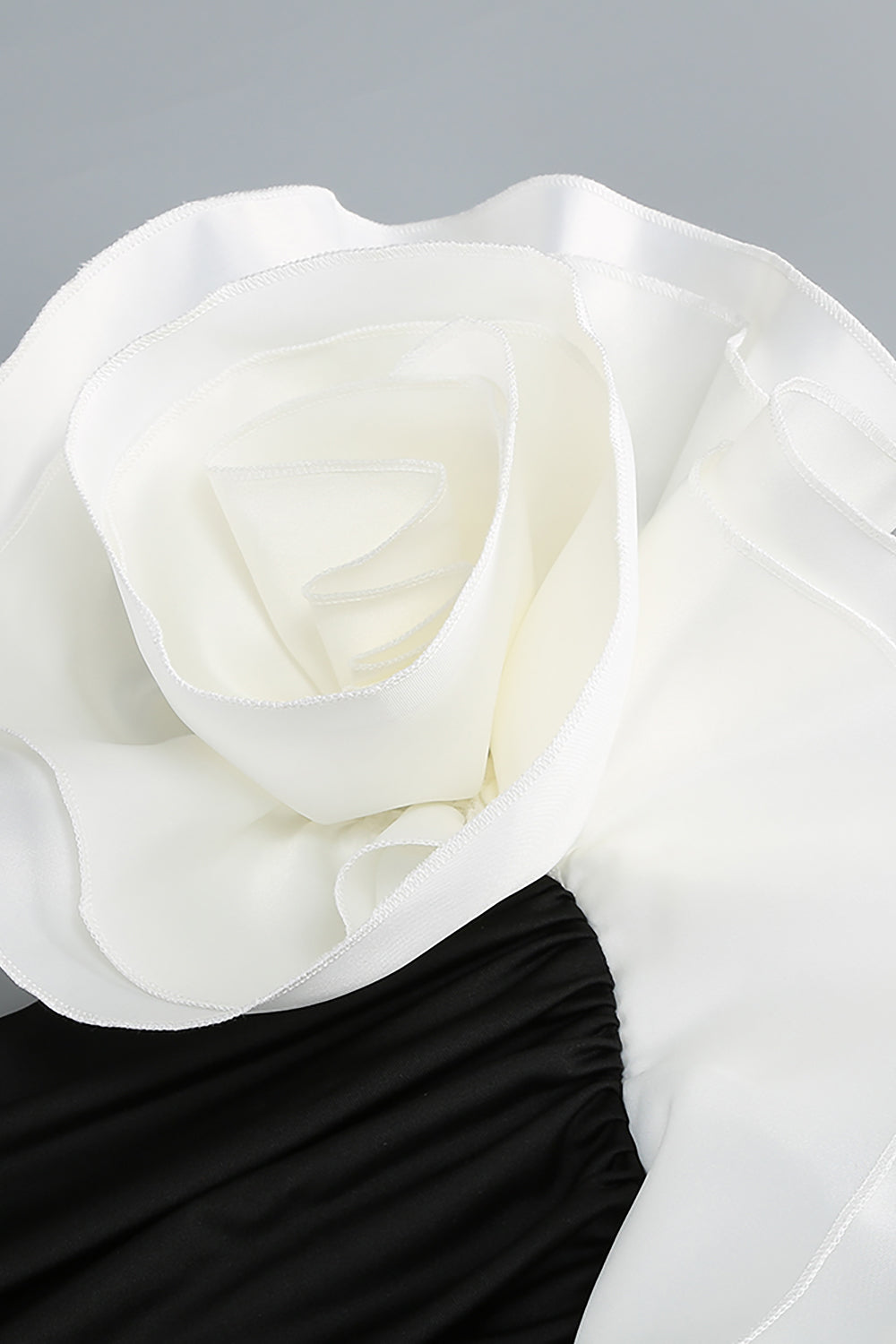 One Shoulder Peony Ruffle Maxi Dress