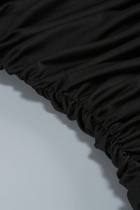 One Shoulder Peony Ruffle Maxi Dress