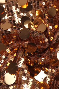 One Shoulder Sequin Maxi Dress