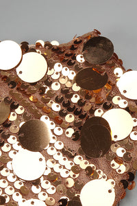 One Shoulder Sequin Maxi Dress