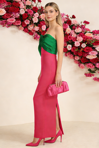 One shoulder Column Gown