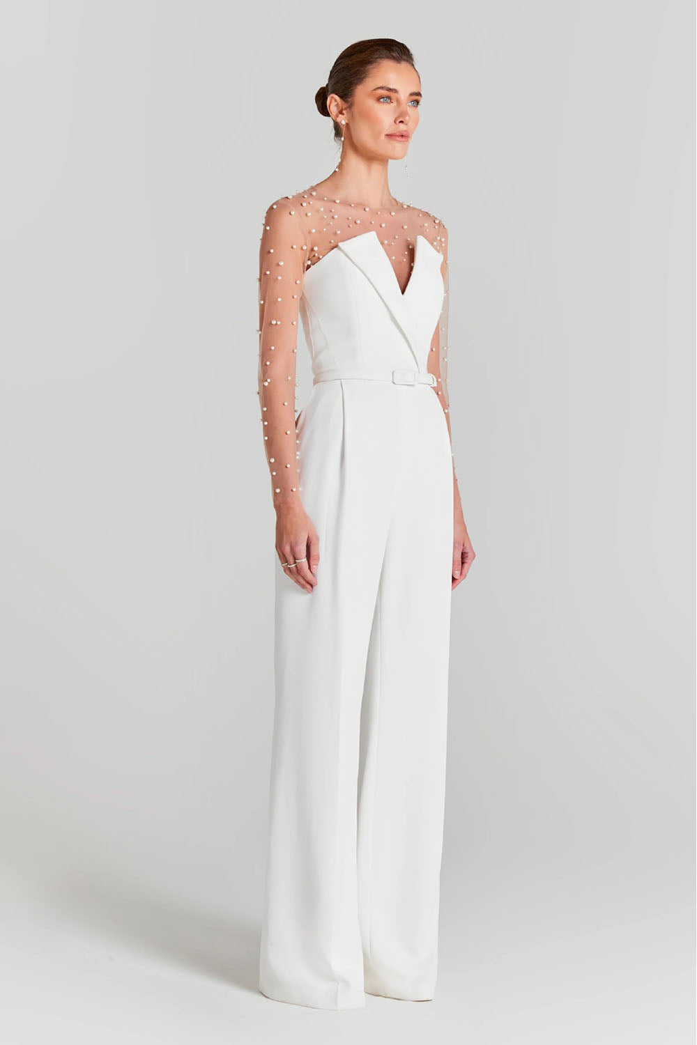 white mesh bodysuit dress Soul Sheer Organza Bodysuit