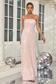 Pearl Sequin Embroidered Gown