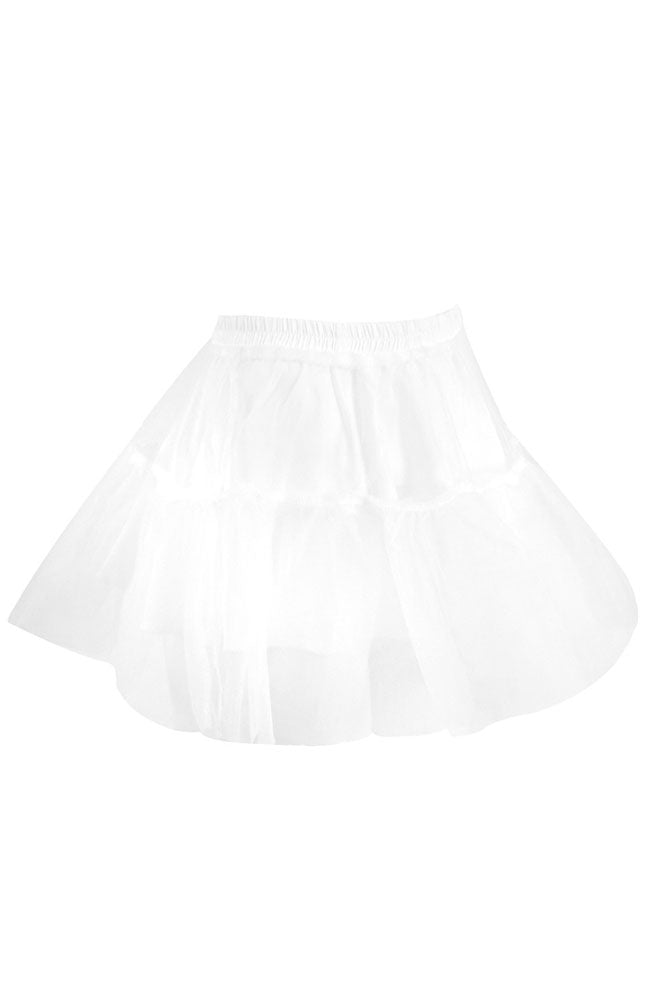 Strapless Petal Layerd Velvet A-line Dress