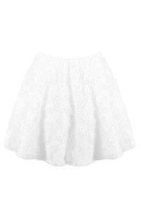 Strapless Petal Layerd Velvet A-line Dress