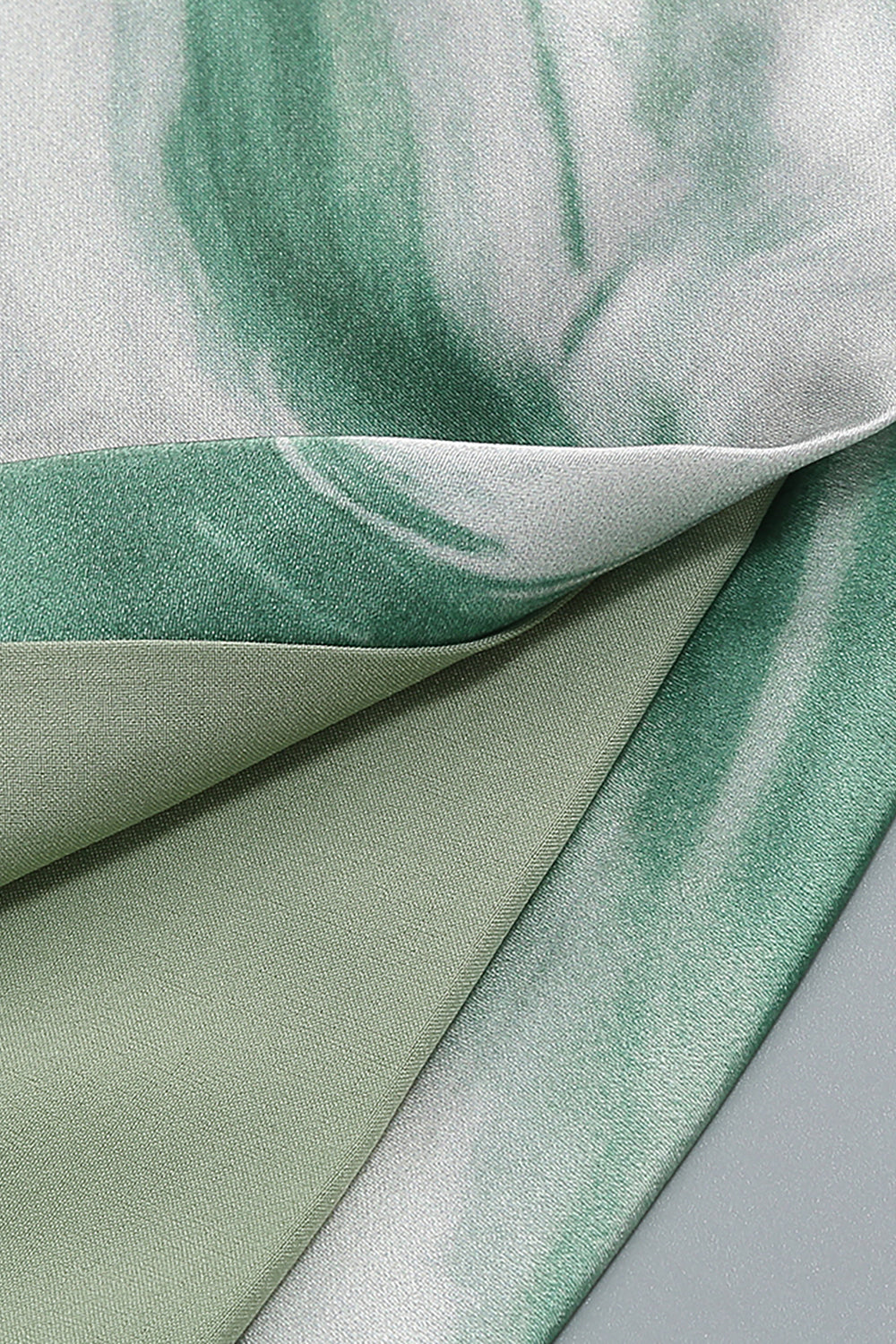 Printed Open Back Halter Top and Skirts Green