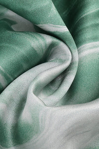 Printed Open Back Halter Top and Skirts Green