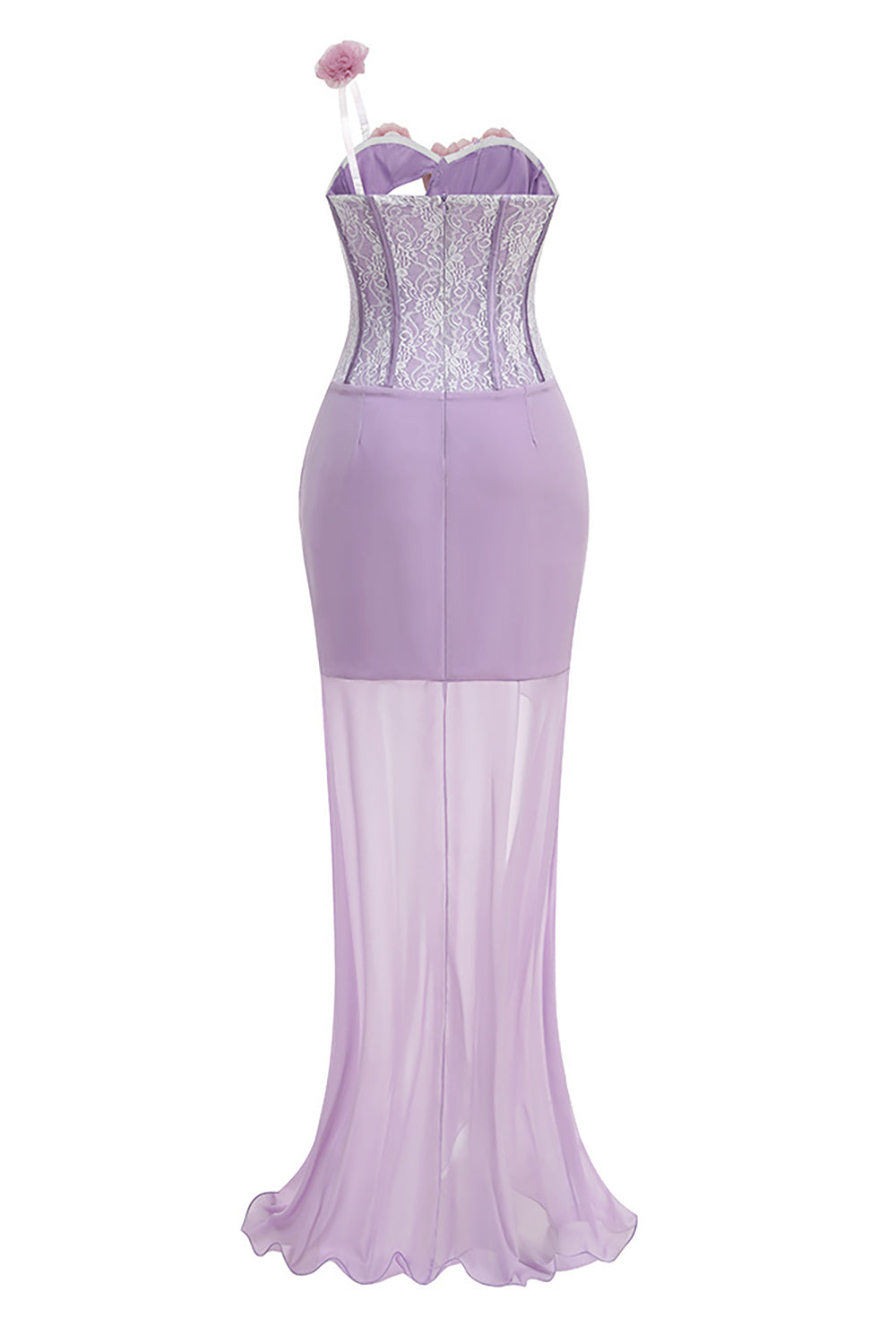 Rosette Applique Cutout Mermaid Dress – IULOVER