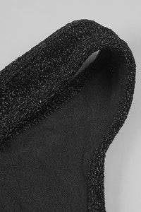 Rosette Applique Mermaid Gown