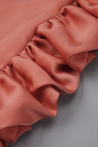 Ruffled High-Low Maxi Skirt