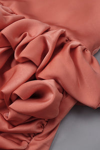 Ruffled High-Low Maxi Skirt