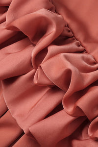 Ruffled High-Low Maxi Skirt