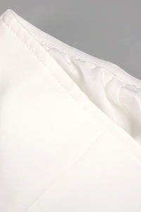 Satin Strapless Corset Detailed Maxi Dress