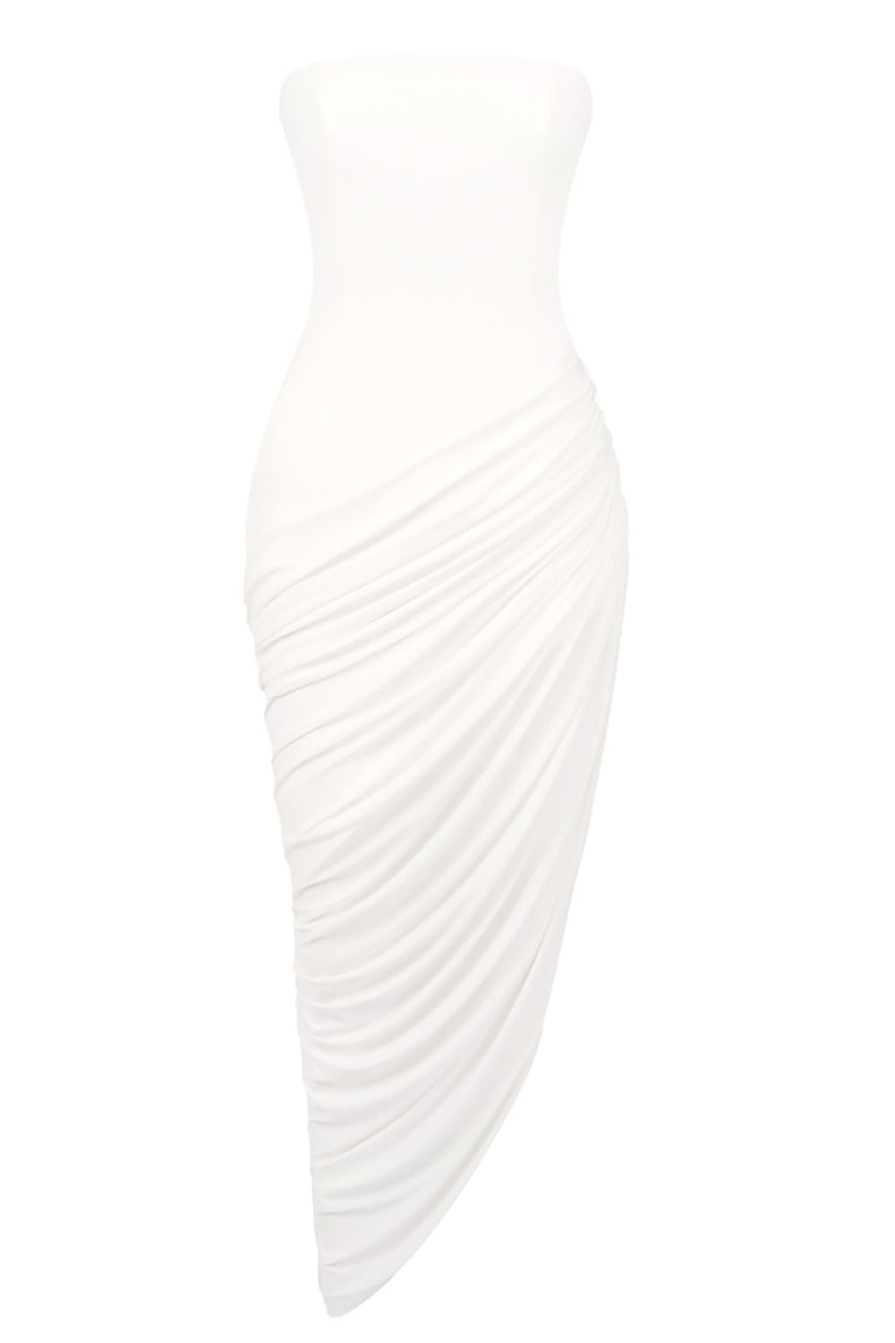 Satin Strapless Corset Detailed Maxi Dress