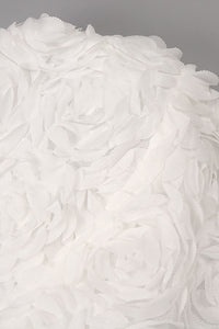 Satin Strapless Cream Top Wide Leg Pants