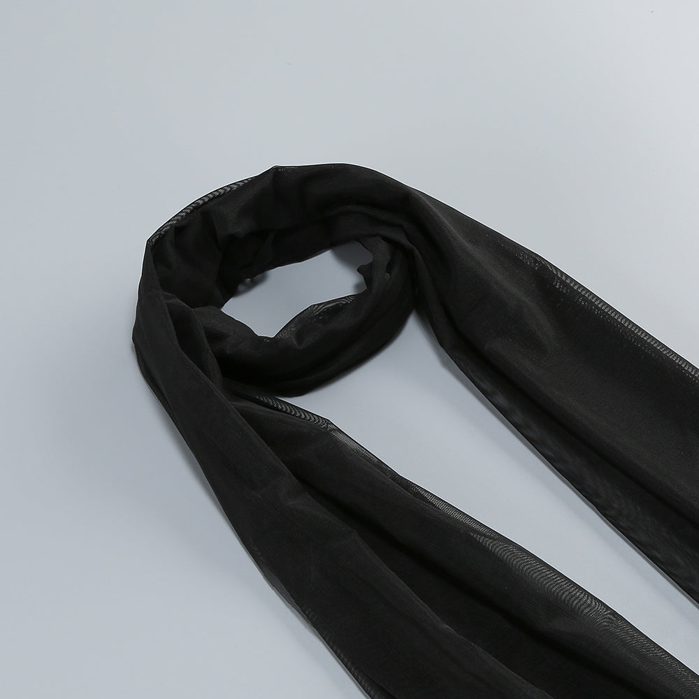 Scarf Strapless Corset Maxi Dress