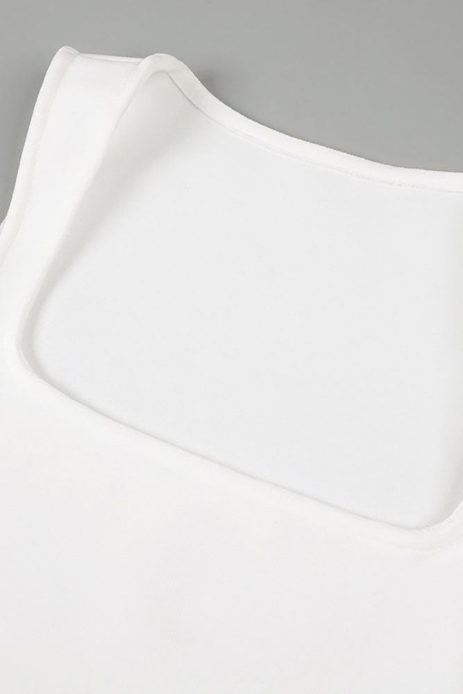 Scoop Neck Butterfly Detailing Maxi Dress