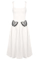 Scoop Neck Butterfly Detailing Maxi Dress