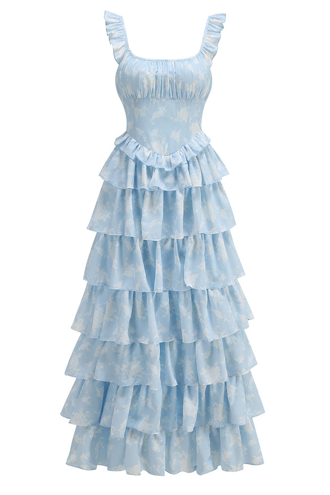 Square Sea Plisse Gown – IULOVER