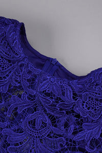 See Through Guisette Lace Mini Dress