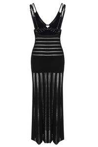 Semi-sheer Maxi Dress With Bras