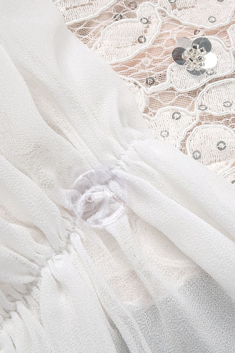 Sequin-Embellished Lace Dress