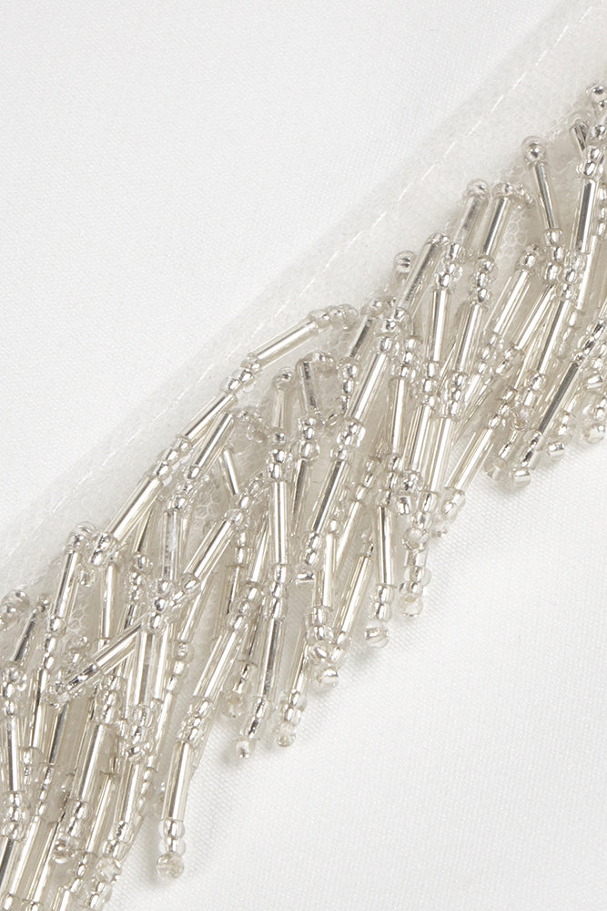 Sequin Beaded Fringe Detailed Top Trousers