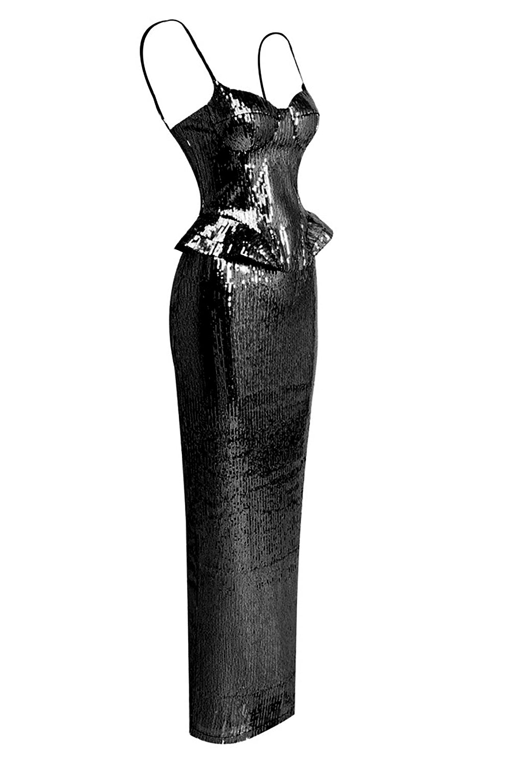 Sequin Corset With Maxi Dress