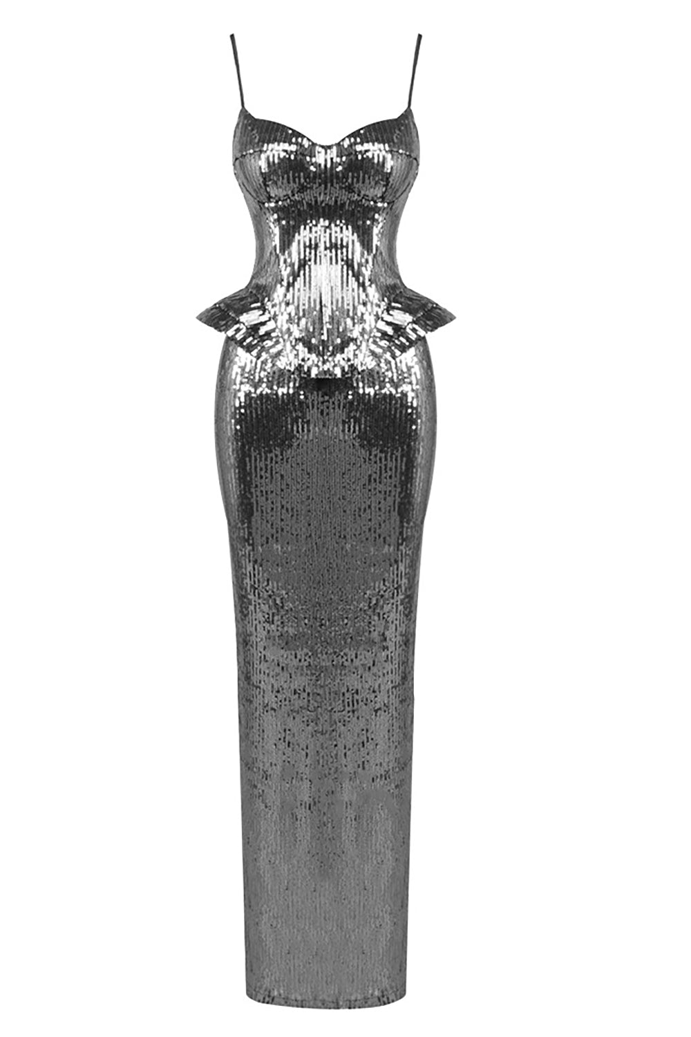 Sequin Corset With Maxi Dress