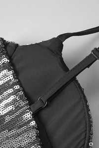 Sequin Corset With Maxi Dress