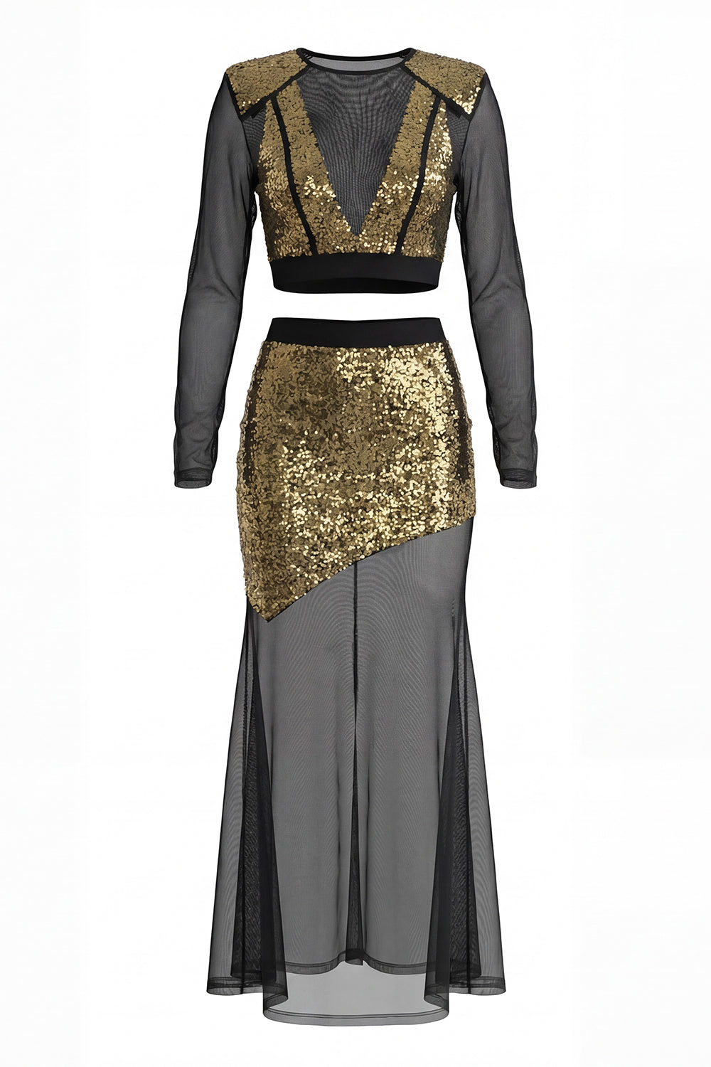 Sequin Mesh Mimicry Set