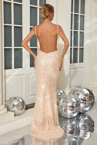 Sequin Slip Gown