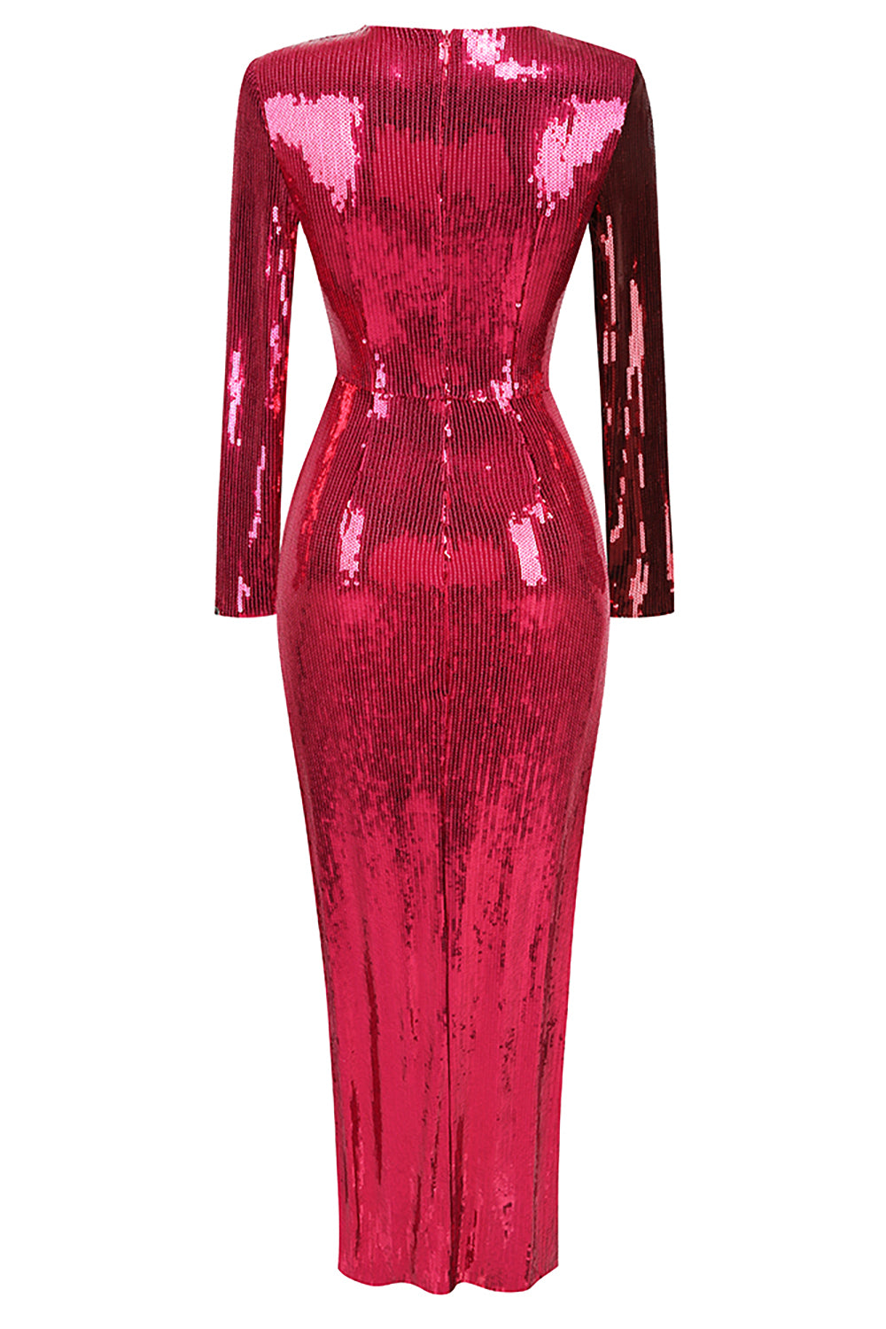 Sequin Slits Evening Gown