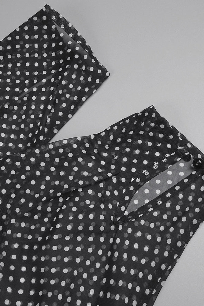 Sheer Polka Dot Dress
