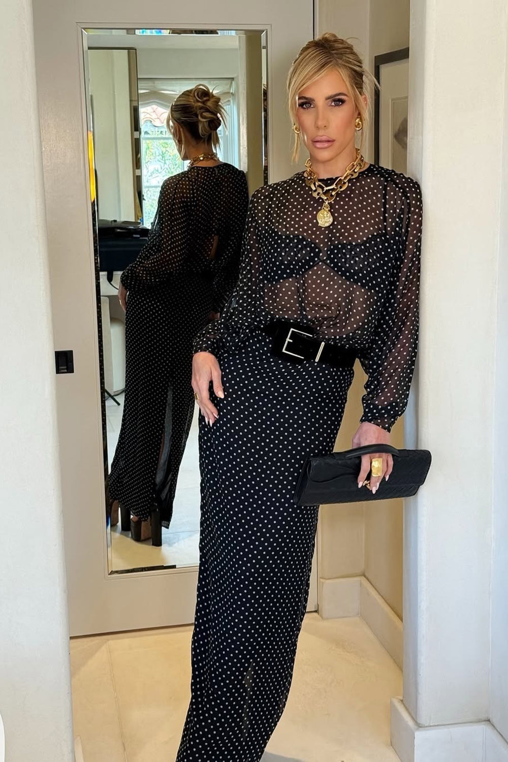 Sheer Polka Dot Dress