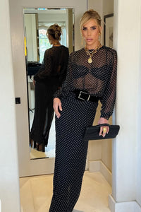 Sheer Polka Dot Dress