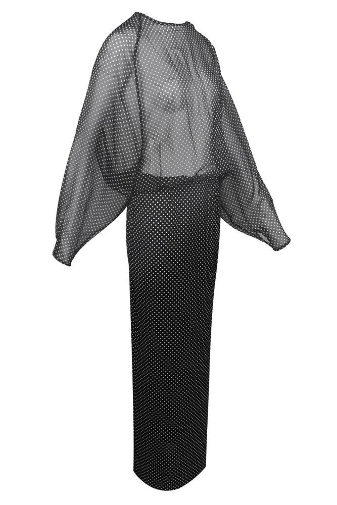 Sheer Polka Dot Dress