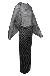 Sheer Polka Dot Dress