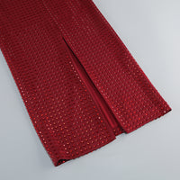 Strapless Corset Crystal Maxi Dress