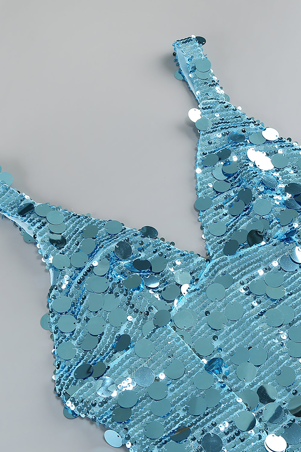 Slinky Sequin-embellished V-neck Maxi Dress