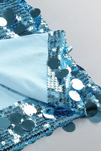 Slinky Sequin-embellished V-neck Maxi Dress