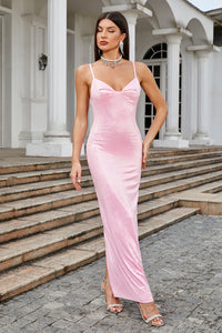 Slip Sequin Embellished Maxi Dress