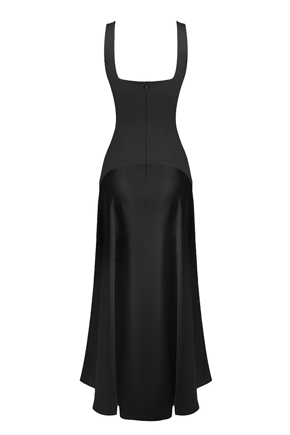 Square-Neck A-Line Maxi Dress