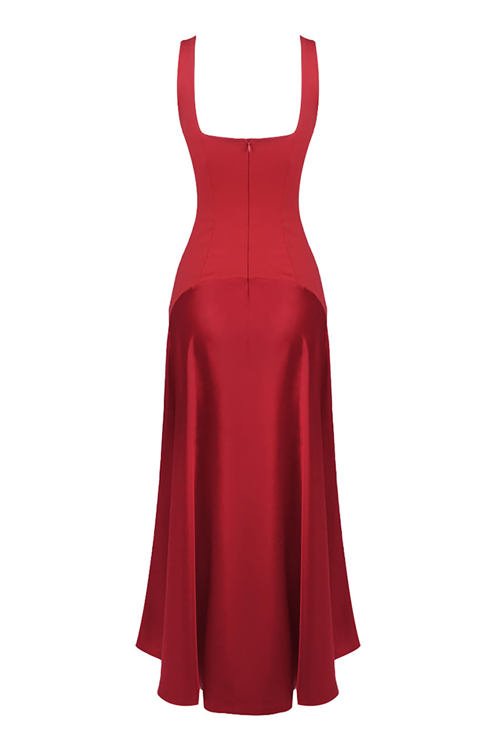 Square-Neck A-Line Maxi Dress