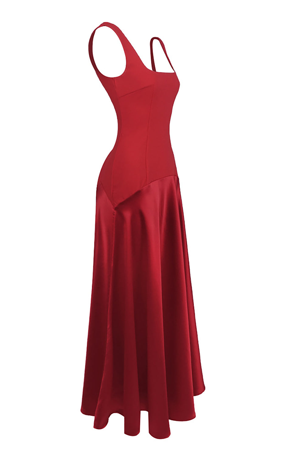 Square-Neck A-Line Maxi Dress