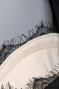 Square Sleeve Lace Maxi Dress