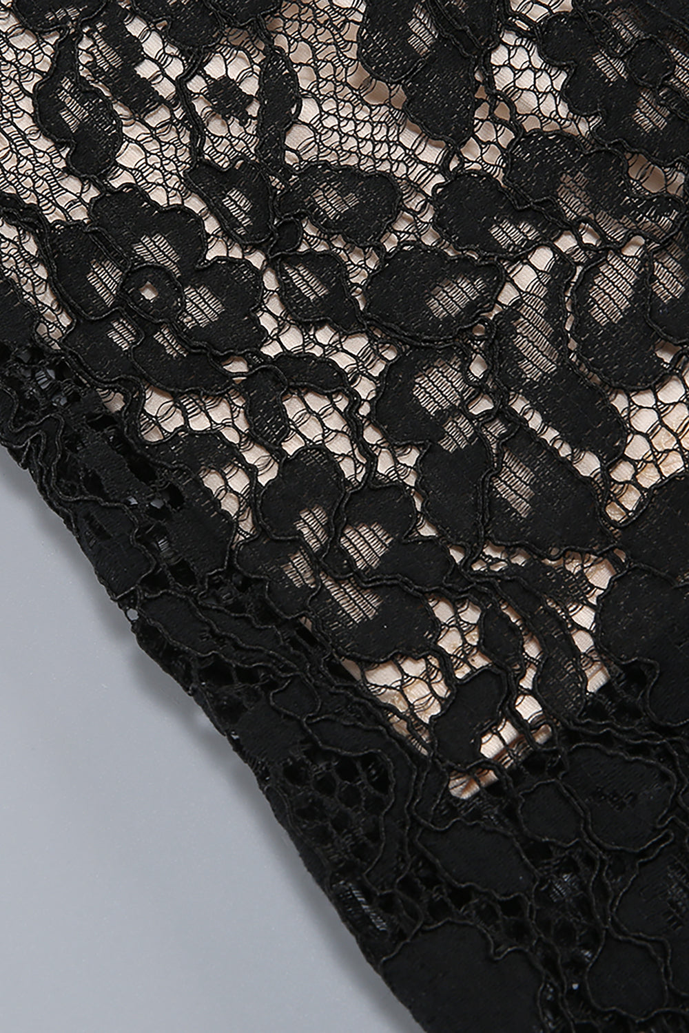 Square Sleeve Lace Maxi Dress