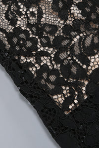 Square Sleeve Lace Maxi Dress