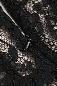 Square Sleeve Lace Maxi Dress