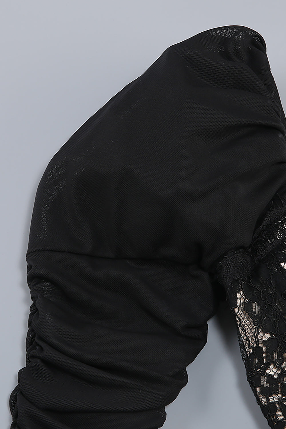 Square Sleeve Lace Maxi Dress